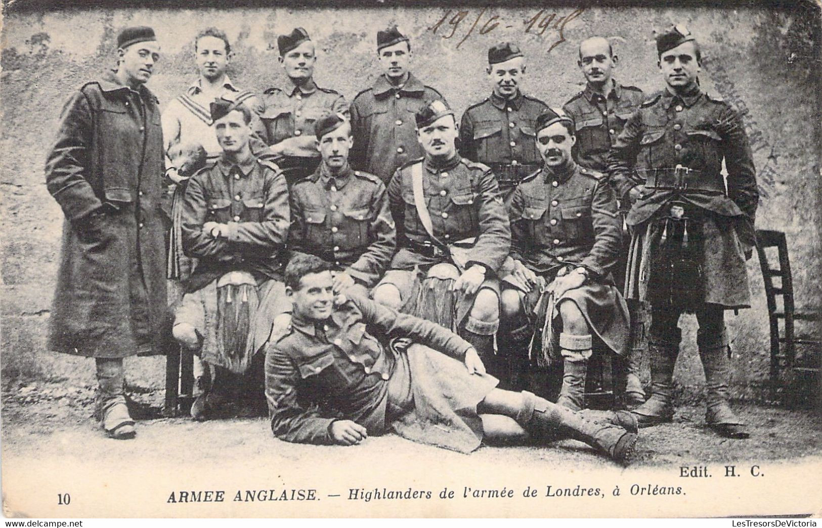 CPA - MILITARIAT - Armée Anglaise - Highlanders De L'armée De Londres à Orléans - Regiments