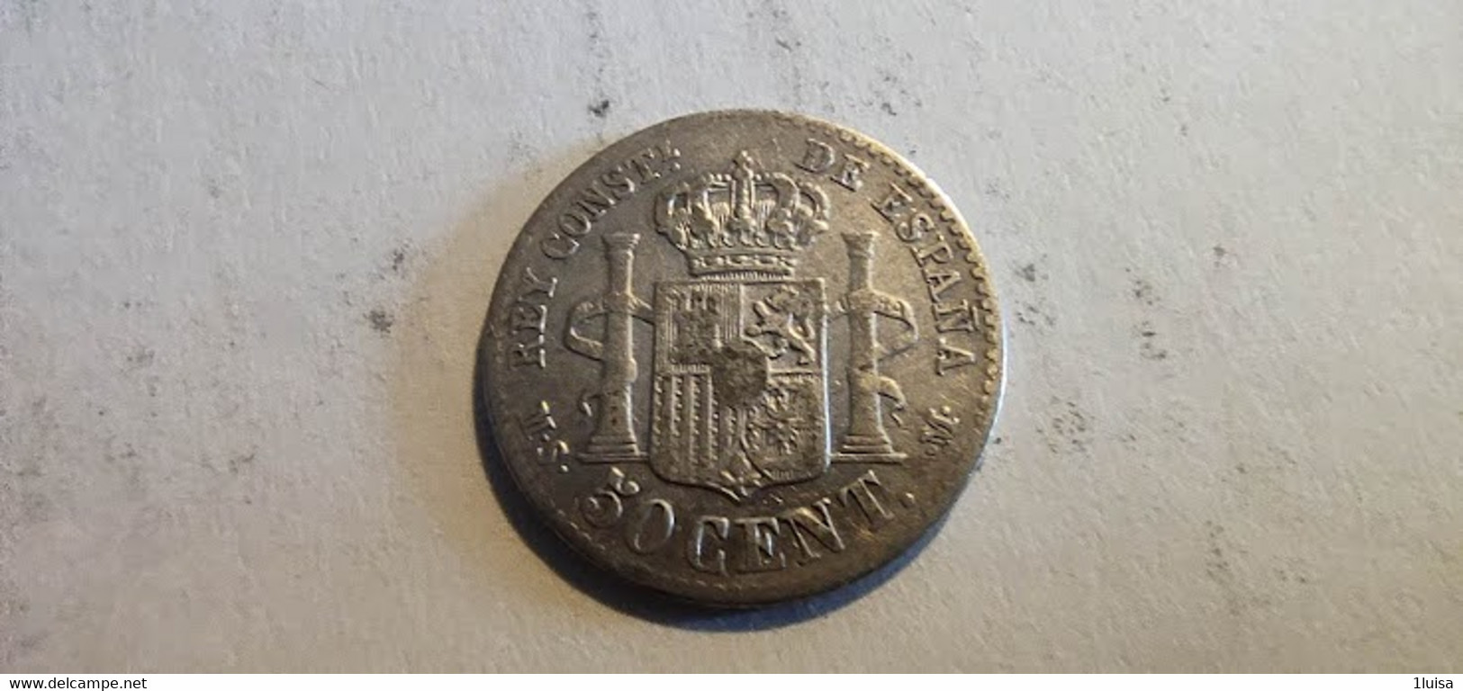 Spagna 50 Cent 1885 -  Collezioni