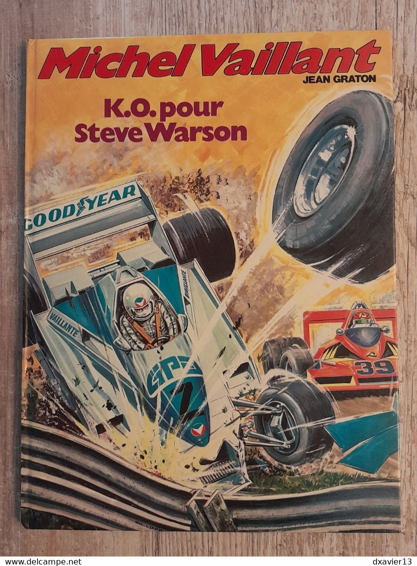 Bande Dessinée Dédicacée -  Michel Vaillant 34 - K.O. Pour Steve Warson (1979) - Dédicaces