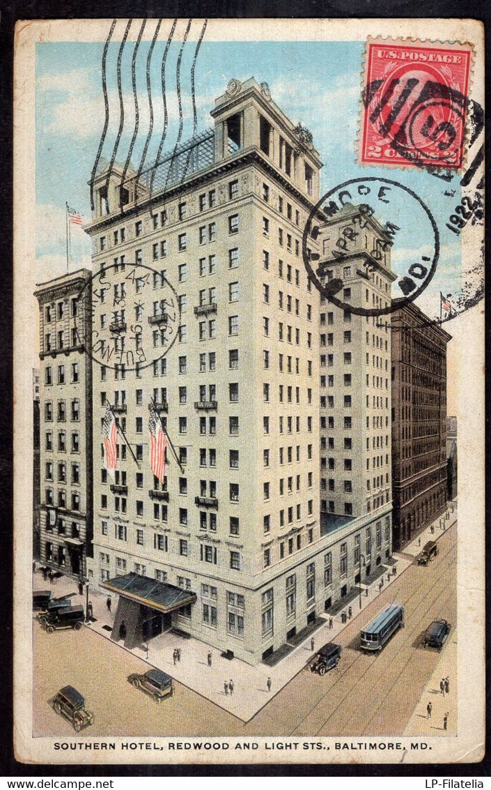 United States - 1929 - Southern Hotel - Redwood And Light Sts - Baltimore