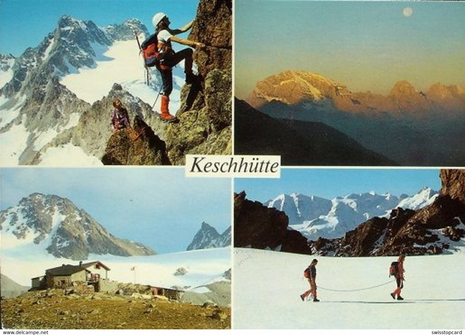 BERGÜN Piz Kesch Sport Klettern Am Piz Val Müra Sonne Am Piz Ela Keschhütte Keschgletscher Seilschaft Piz Palü - Bergün/Bravuogn