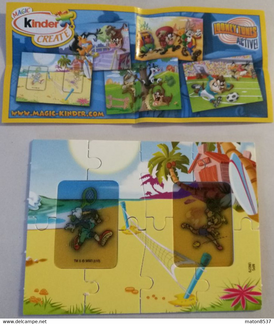 Kinder : MPG UN079  Looney Tunes Active 2010 - Looney Tunes Active 6 + BPZ - Puzzles