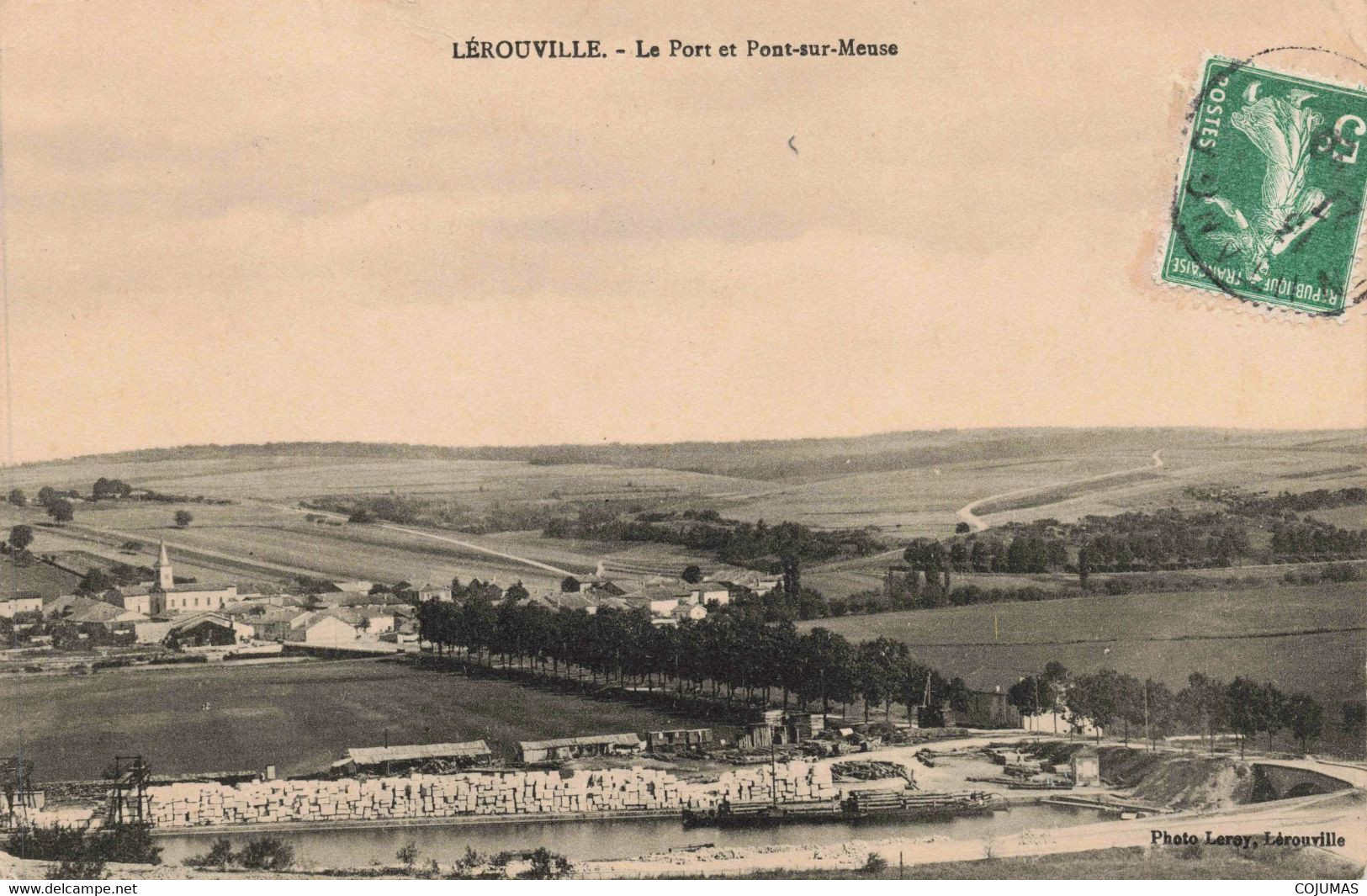 55 - LEROUVILLE - S08632 - Le Port Et Pont Sur Meuse - L1 - Lerouville