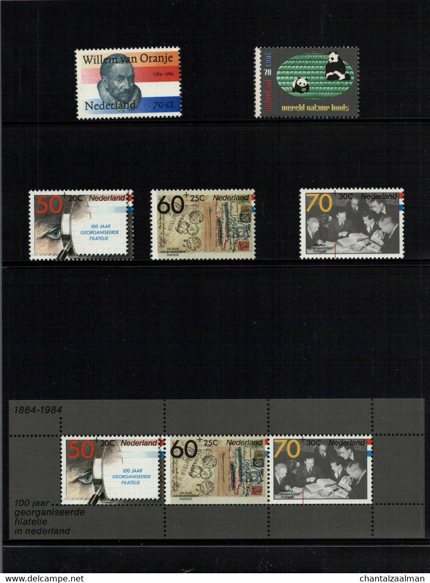 Nederland Postfris Jaarcollectie 1984 Compleet Met Informatieboekje - Full Years