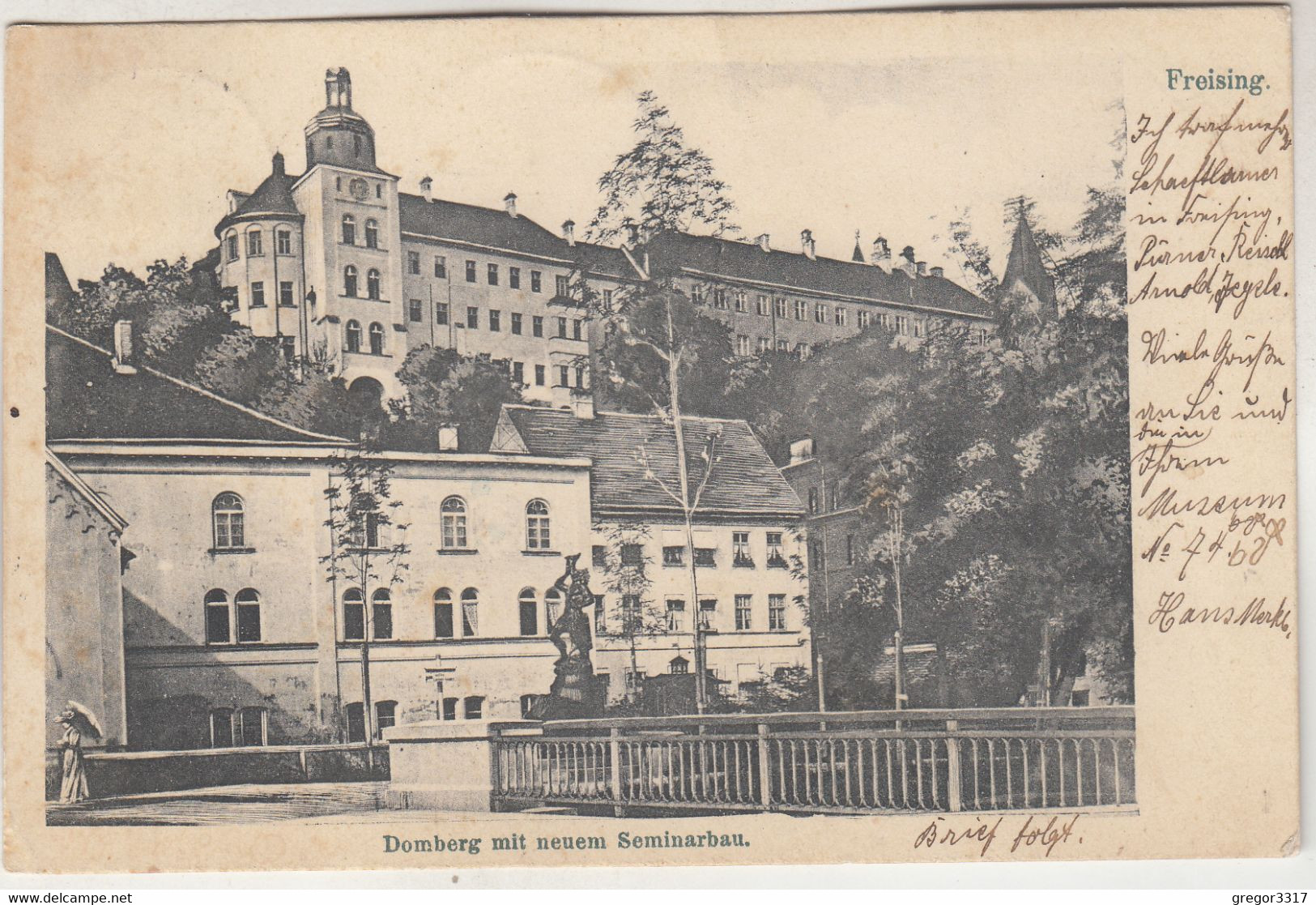 C3729) FREISING - Domberg Mit Neuem Seminarbau ALT !! 1907 - Freising