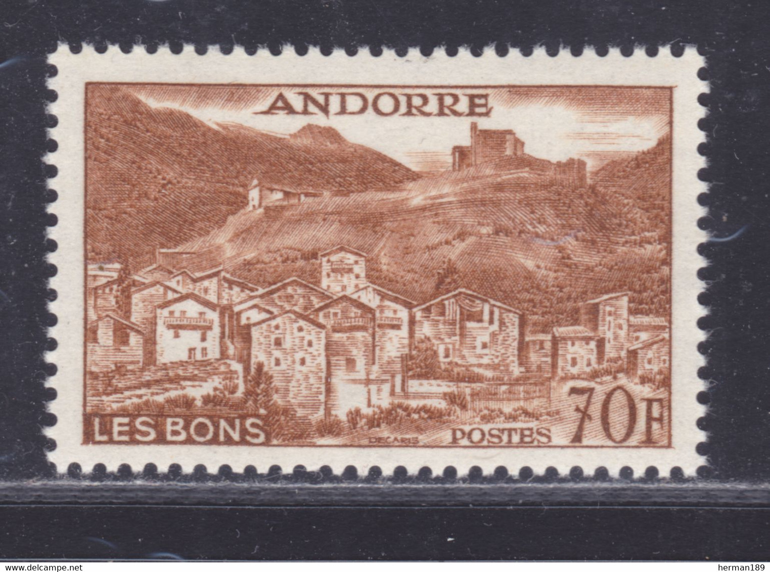 ANDORRE N°  152B ** MNH Neuf Sans Charnière, TB (D9126) Paysage, Le Hameau Des Bons - 1955-58 - Neufs