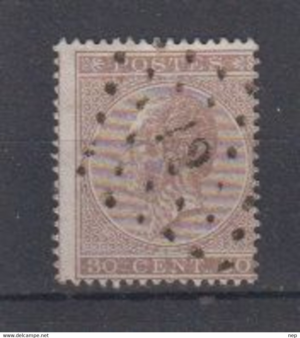 BELGIË - OBP - 1865/66 - Nr 19A (T/D 15) - (PT 12 - ANVERS)  - Coba  +1.00€ - Puntstempels