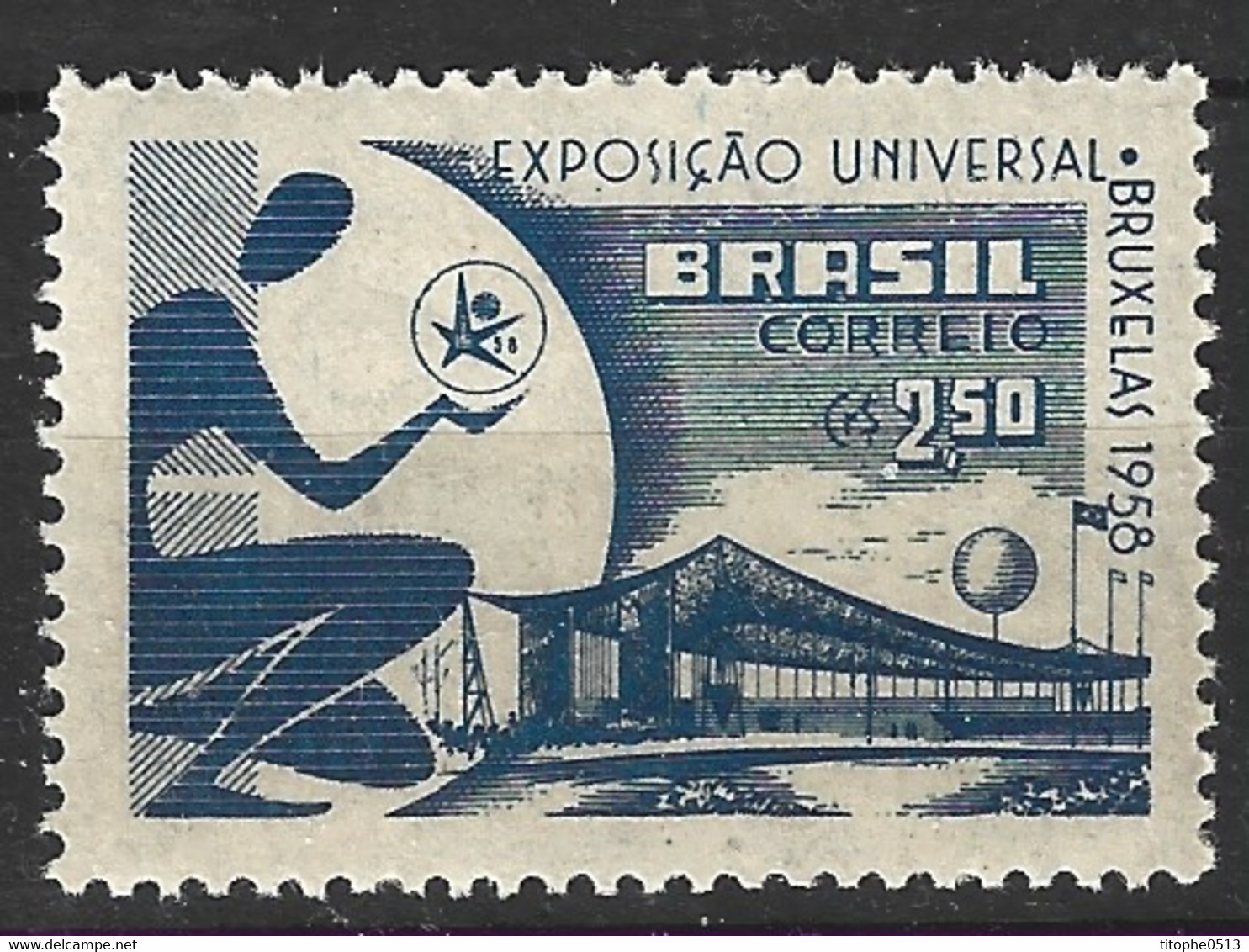 BRESIL. N°645 De 1958. Exposition De Bruxelles. - 1958 – Brüssel (Belgien)