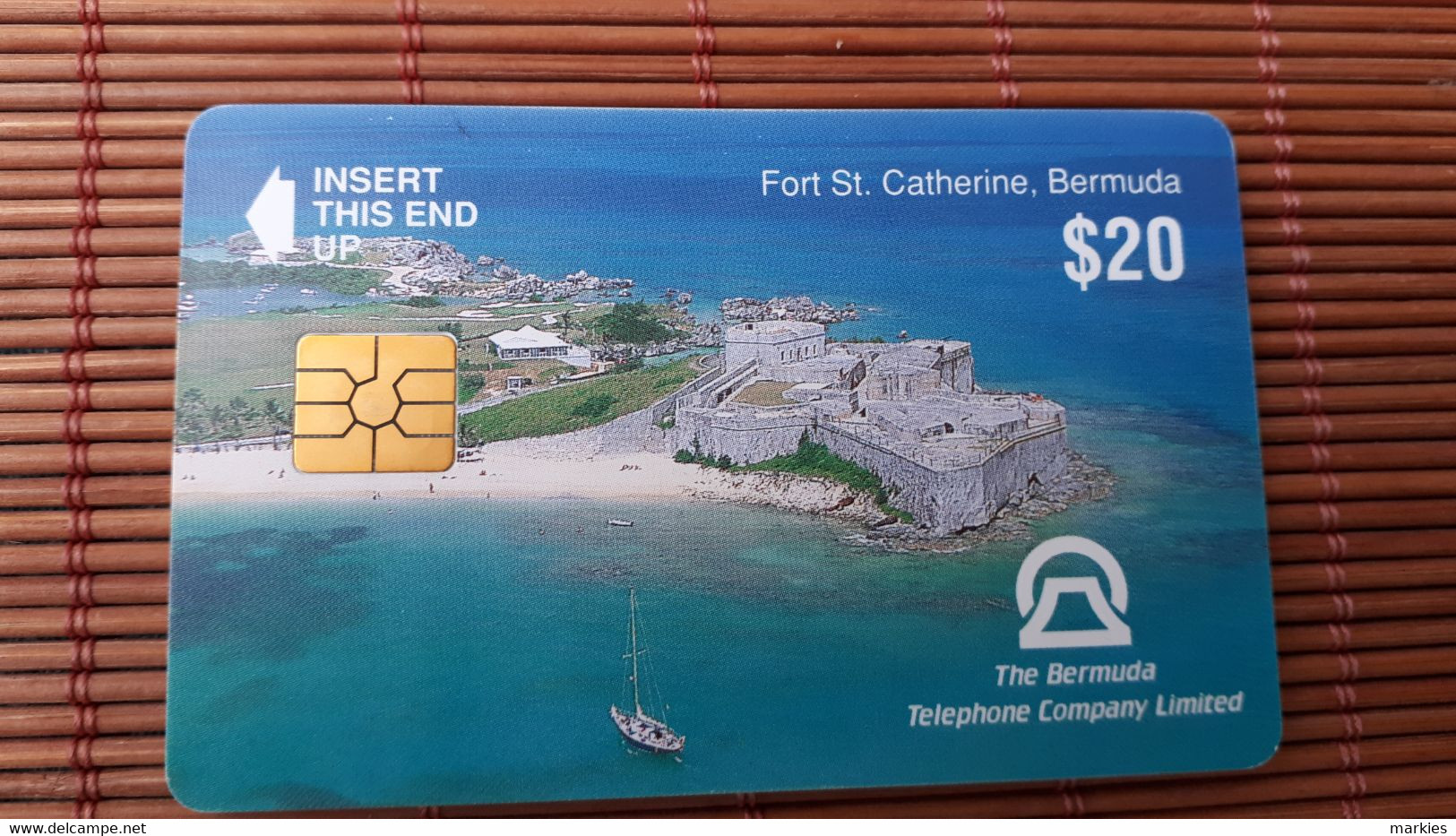 Phonecad Phonecard  20 $ Used Rare - Bermudas