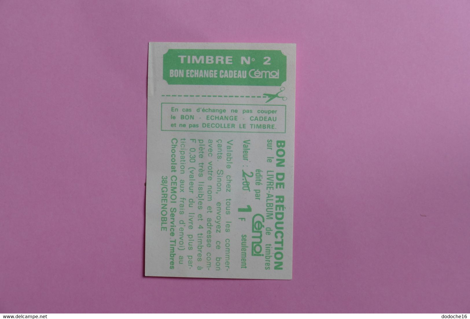 LOT de 12 TIMBRES - DIVERS PAYS COLLES SUR BON - TIMBRE DU CHOCOLAT CEMOI