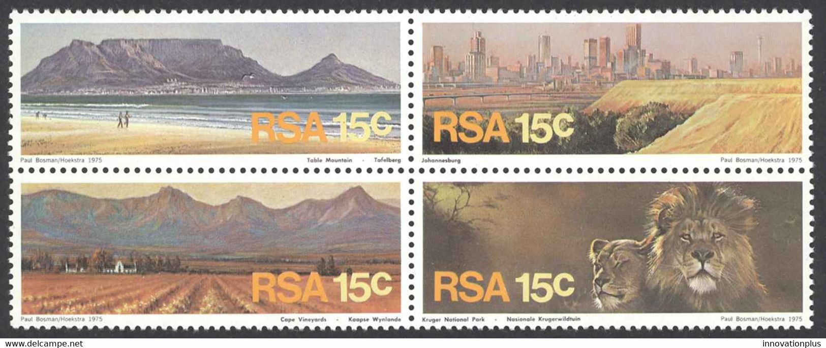 South Africa Sc# 454a MNH Blocks/4 1975 Tourist Publicity - Ongebruikt