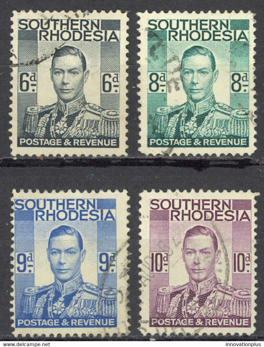 Southern Rhodesia Sc# 46-49 Used 1937 6p-10p KGV Definitives - Southern Rhodesia (...-1964)