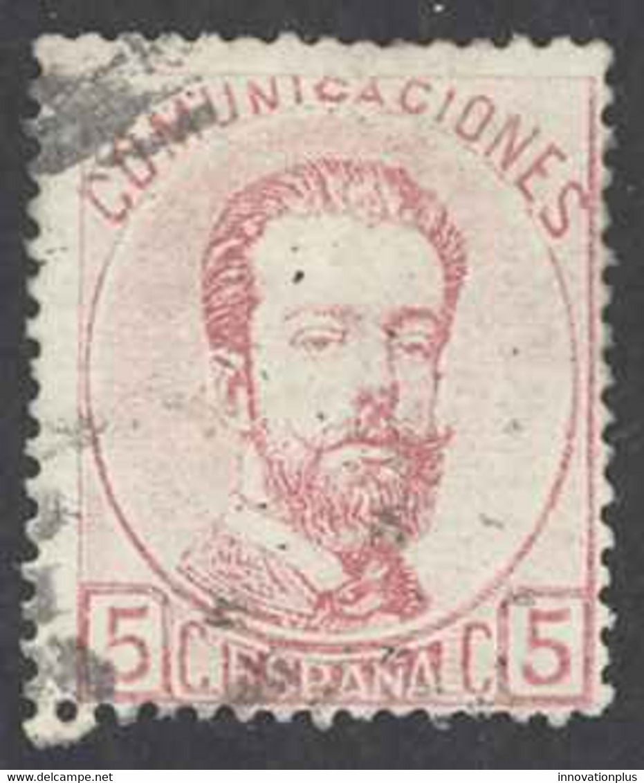 Spain Sc# 178 Used 1873 5c Rose King Amadeo - Usados