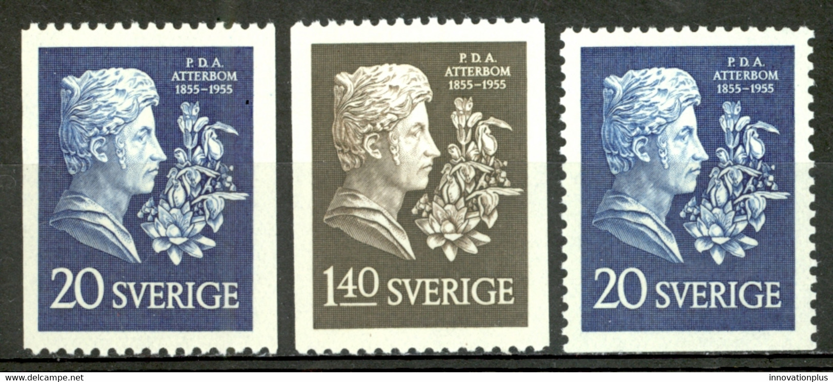Sweden Sc# 484-486 MNH 1955 Per Atterborn - Unused Stamps