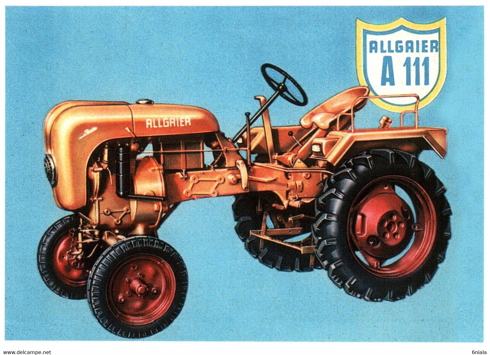 12563 ALLGAIER A111   TRACTEURS Tracteur  Matériel Agricole N° 117  éditions Centenaire .  (Recto-verso) - Tractores