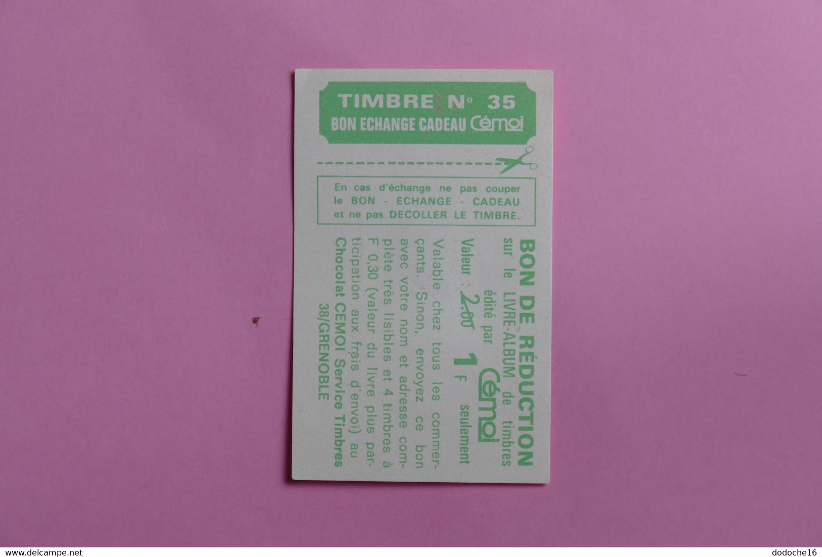 LOT de 12 TIMBRES - DIVERS PAYS COLLES SUR BON - TIMBRE DU CHOCOLAT CEMOI