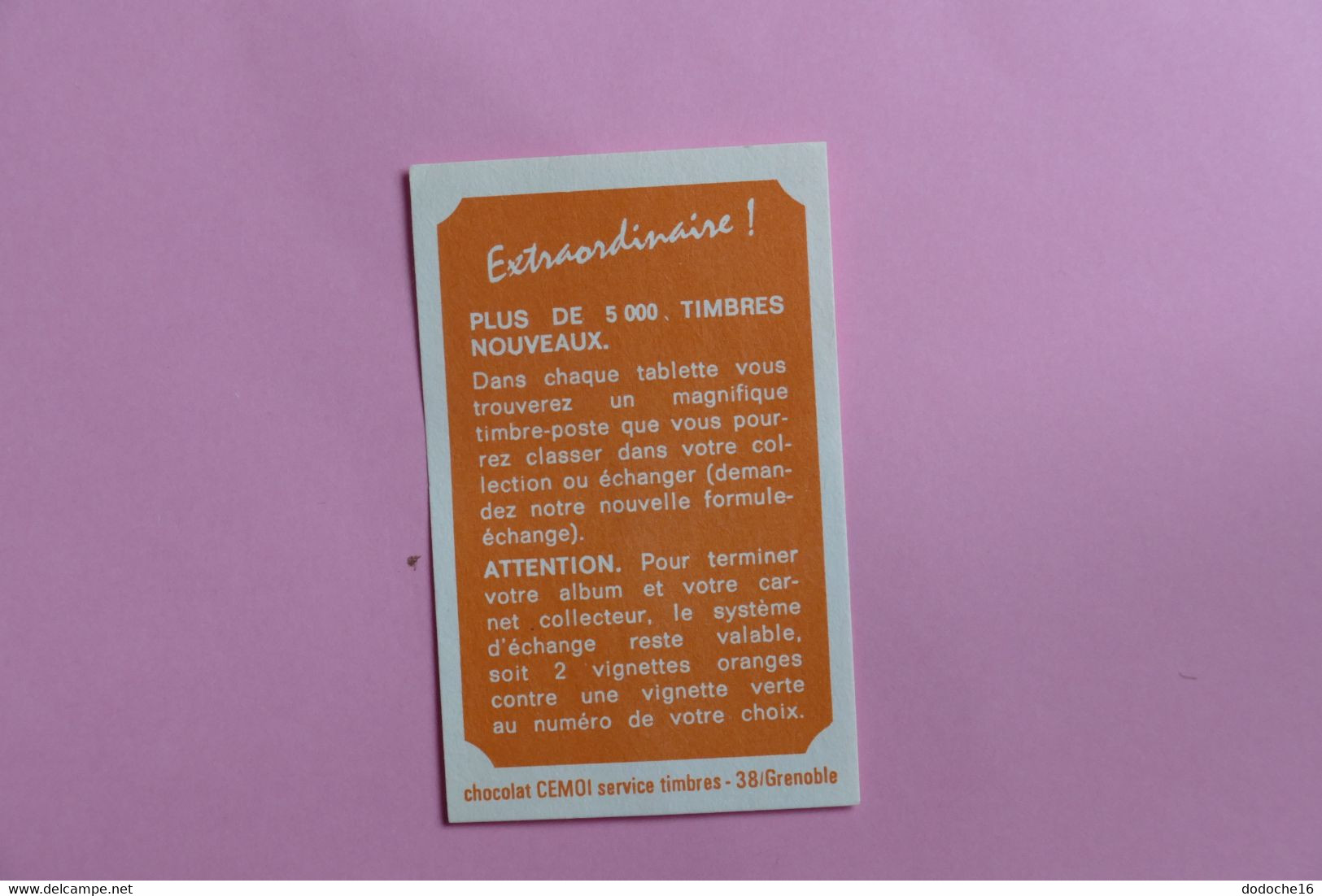 LOT de 12 TIMBRES - DIVERS PAYS COLLES SUR BON - TIMBRE DU CHOCOLAT CEMOI