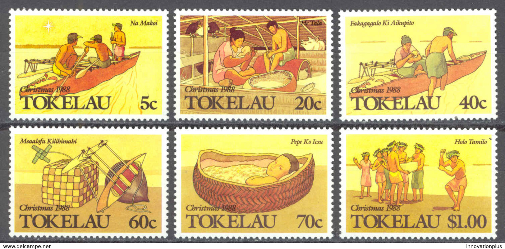 Tokelau Sc# 157-162 MNH 1988 Christmas - Tokelau