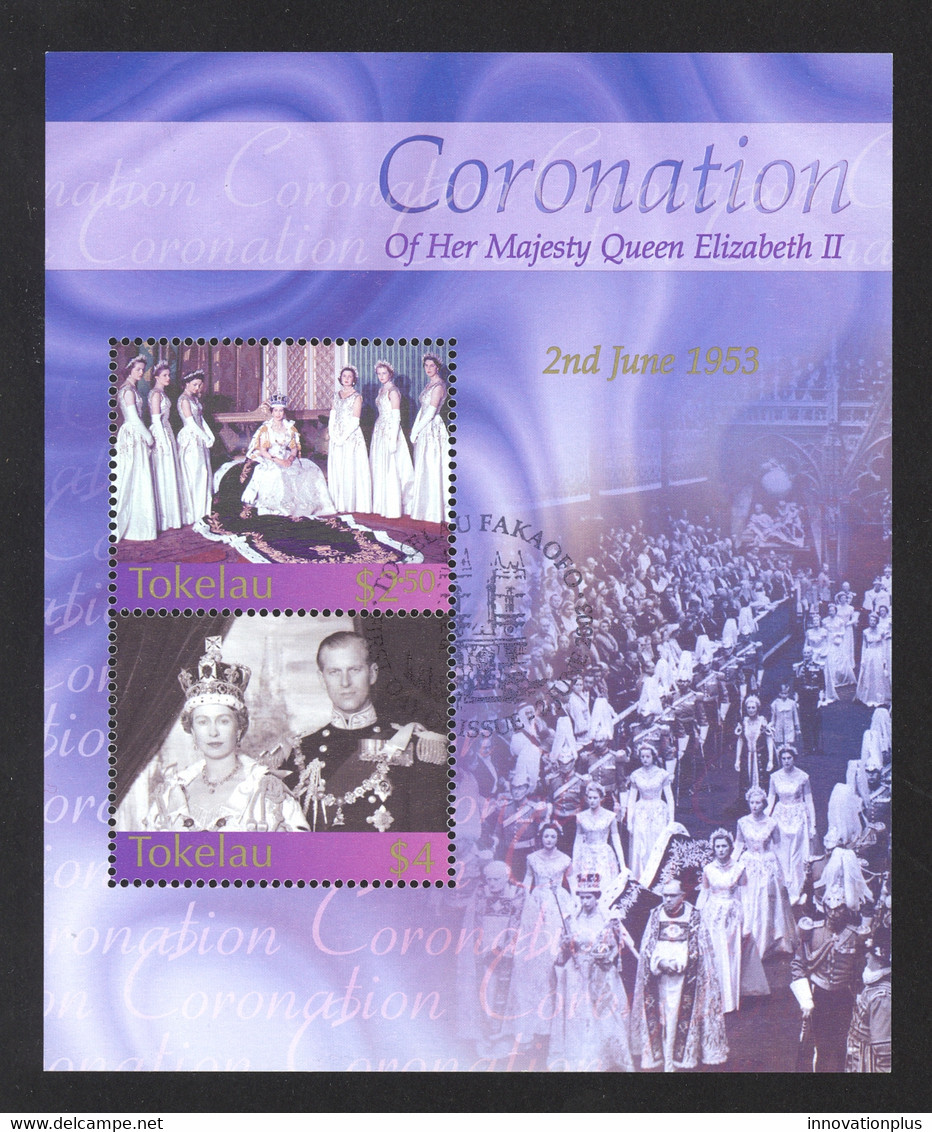 Tokelau Sc# 322 SG# MS350 Used 2003 QEII Coronation Anniversary - Tokelau