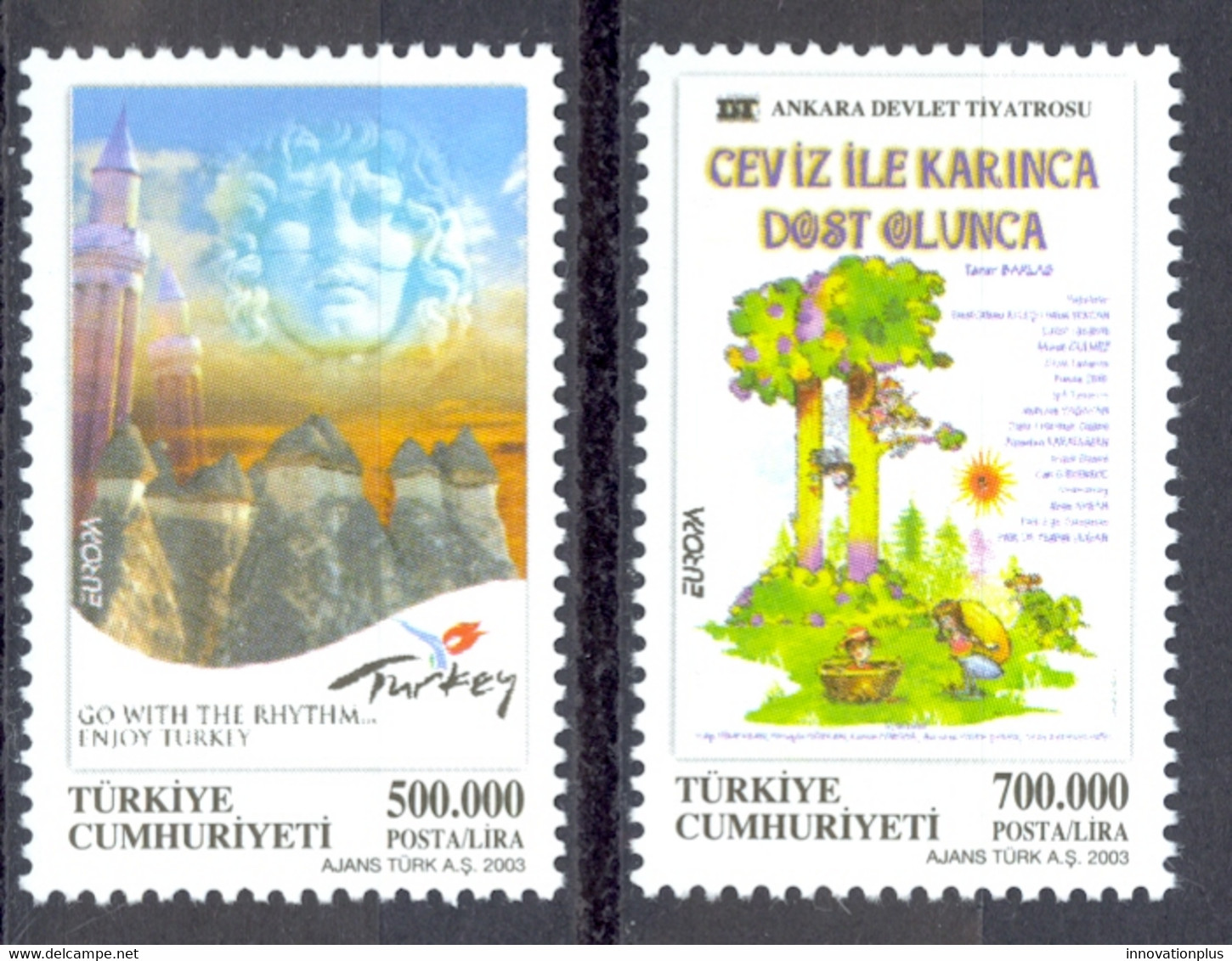 Turkey Sc# 2849-2850 MNH 2003 Europa - Nuevos