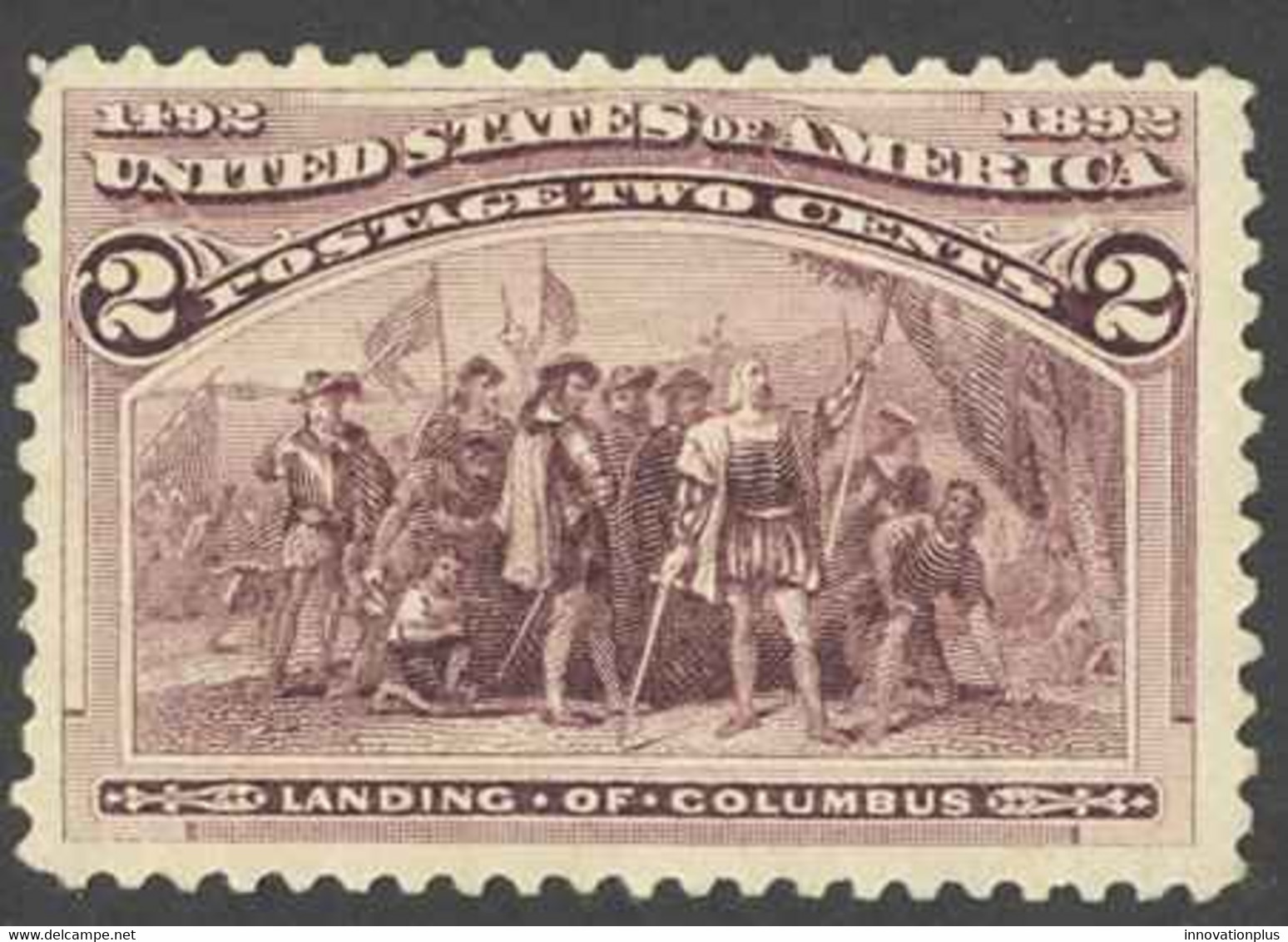 USA Sc# 231 MNH 1893 2c Brown Vio Landing Of Columbus - Nuevos