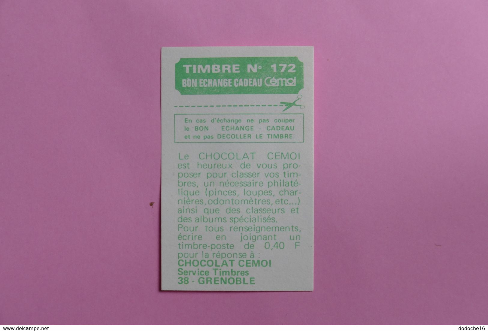 LOT De 12 TIMBRES - DIVERS PAYS COLLES SUR BON - TIMBRE DU CHOCOLAT CEMOI - Vrac (max 999 Timbres)