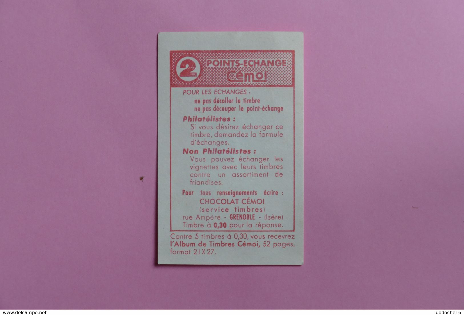 LOT de 12 TIMBRES - DIVERS PAYS COLLES SUR BON - TIMBRE DU CHOCOLAT CEMOI