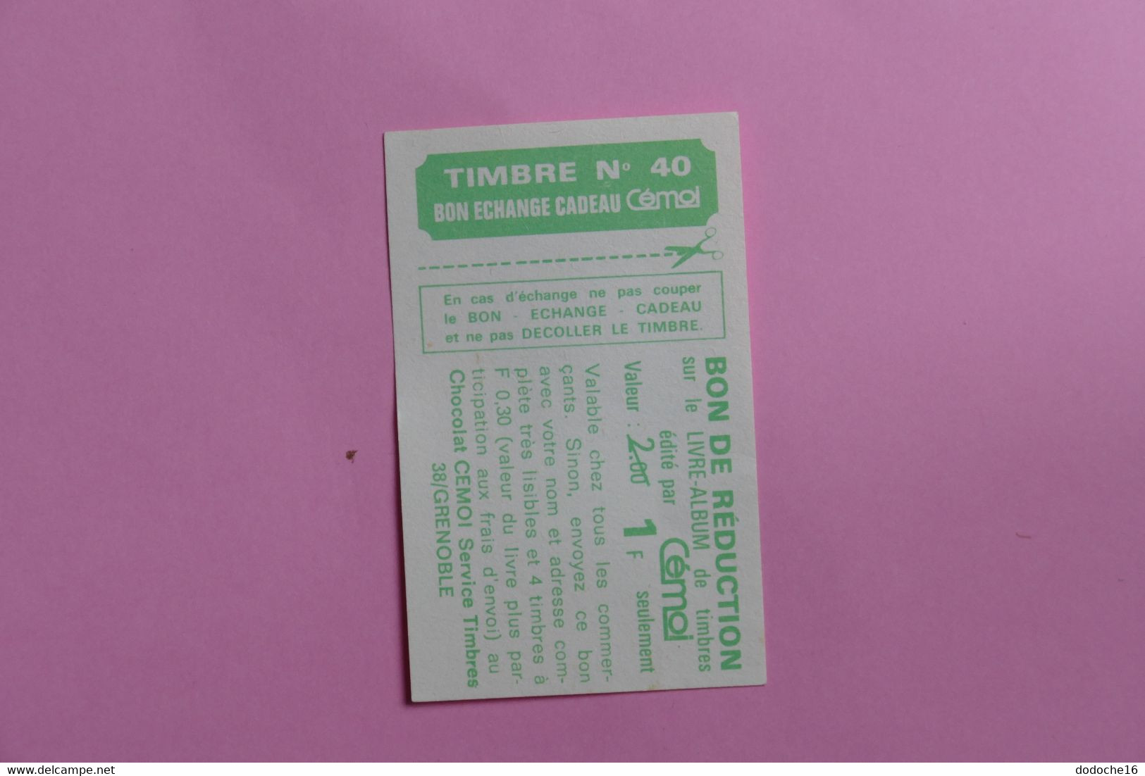 LOT de 12 TIMBRES - DIVERS PAYS COLLES SUR BON - TIMBRE DU CHOCOLAT CEMOI