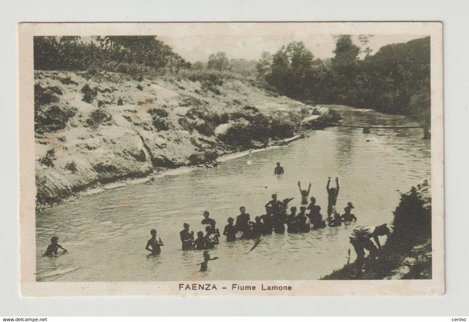 FAENZA (RA):  FIUME  LAMONE  -  POCO  FRESCA  RETRO  -  FOTO  -  FP - Faenza