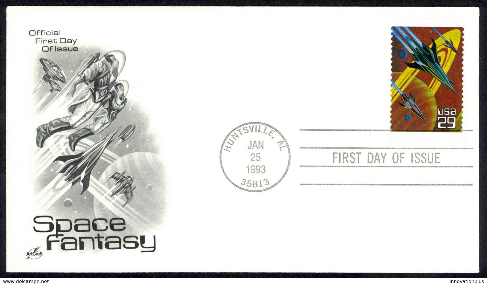 USA Sc# 2741 (ArtCraft) FDC (Huntsville, AL) 1993 1.25 Space Fantasy - 1991-2000