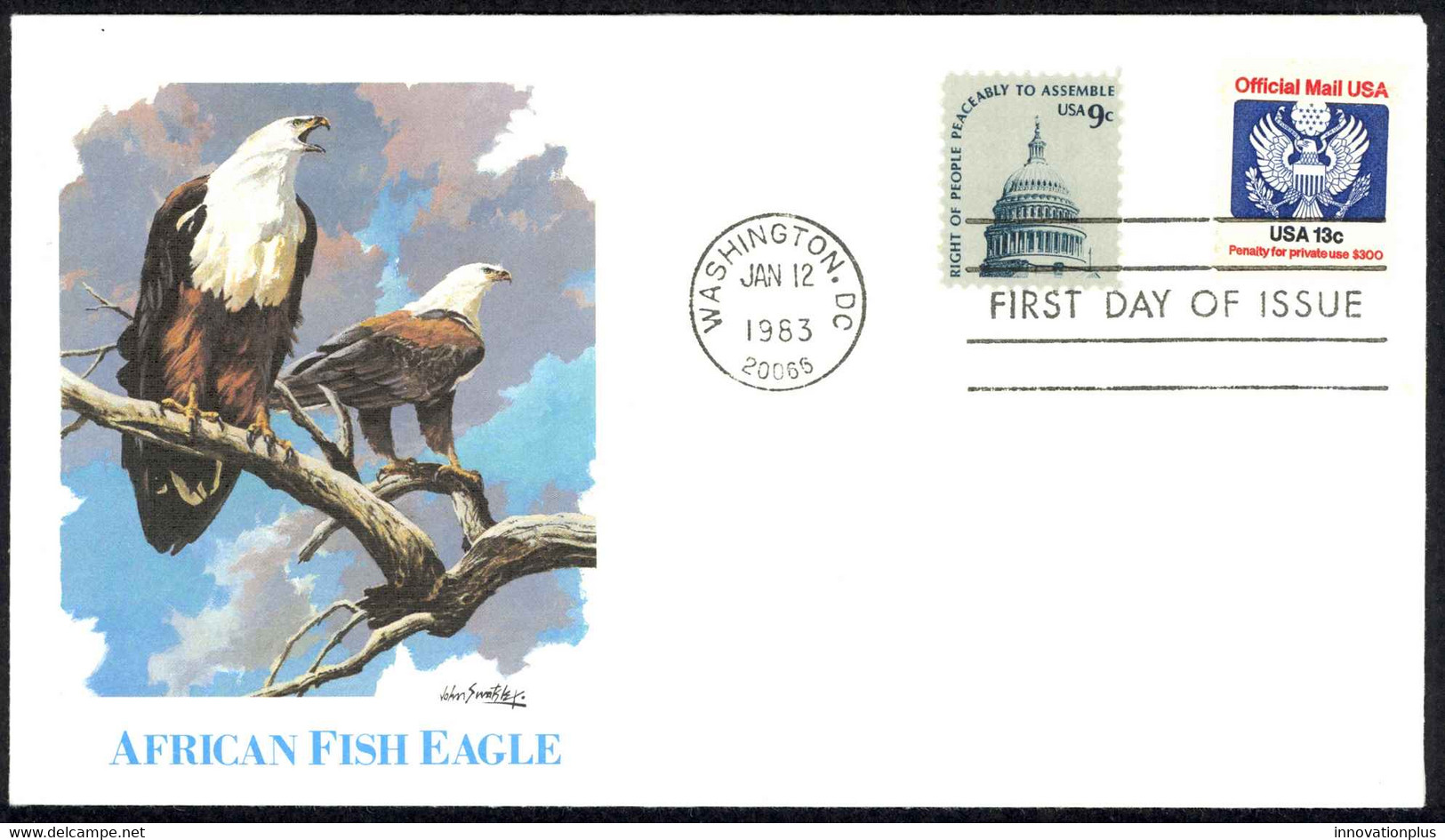 USA Sc# O129 (Fleetwood) FDC (a) (Washington, DC) 1983 1.12 13c Great Seal - 1981-1990