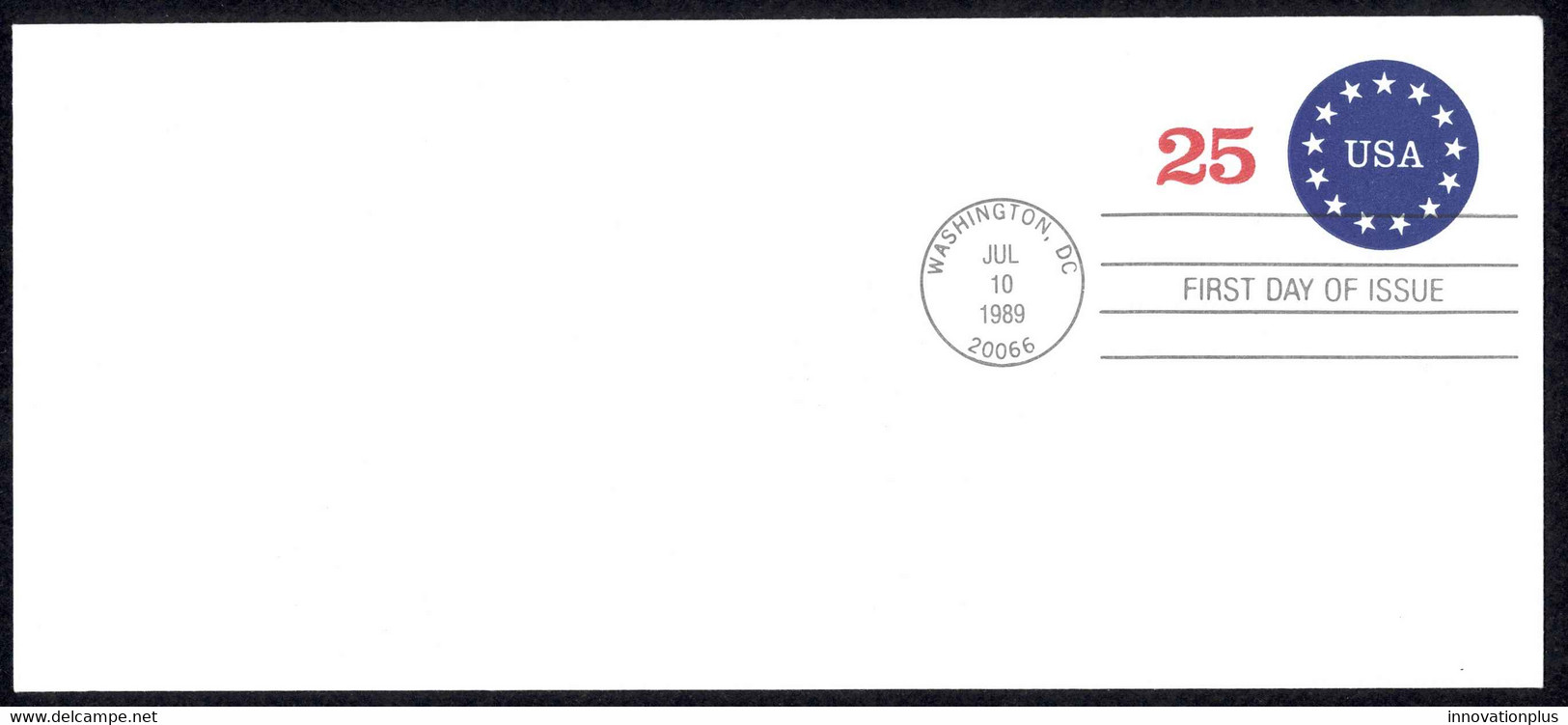 USA Sc# U615 FDC #10 Envelope (Washington, DC) 1989 7.10 Stars - 1981-1990