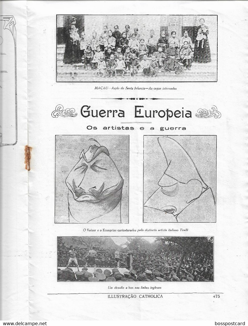 Macau - Revista "Ilustração Católica" Nº 193, 10 De Março De 1917 - Macao - China (damaged) - General Issues