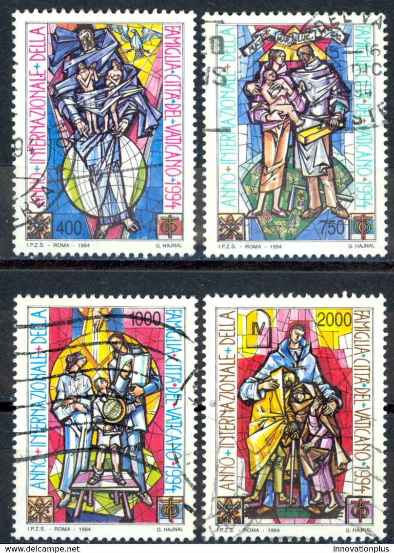 Vatican Sc# 955-958 Used (b) 1994 Stained Glass - Used Stamps