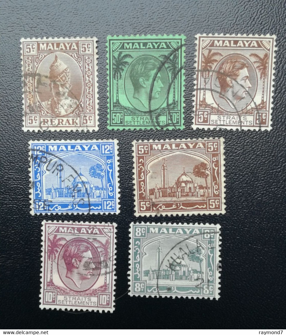 Lot De 7 Timbres - Malacca