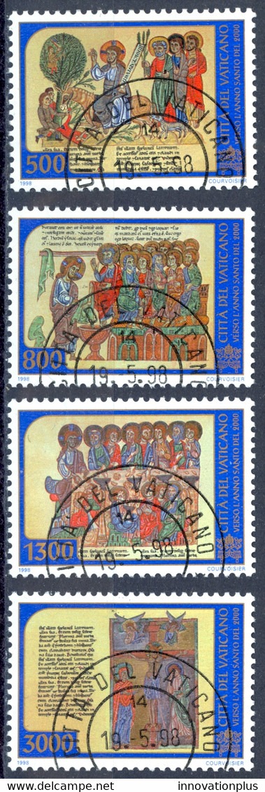 Vatican Sc# 1081-1084 FD Cancel 1998 Towards Holy Year 2000 - Usati