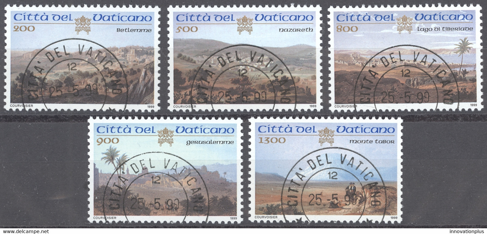 Vatican Sc# 1107-1111 FD Cancel 1999 Holy Places - Oblitérés