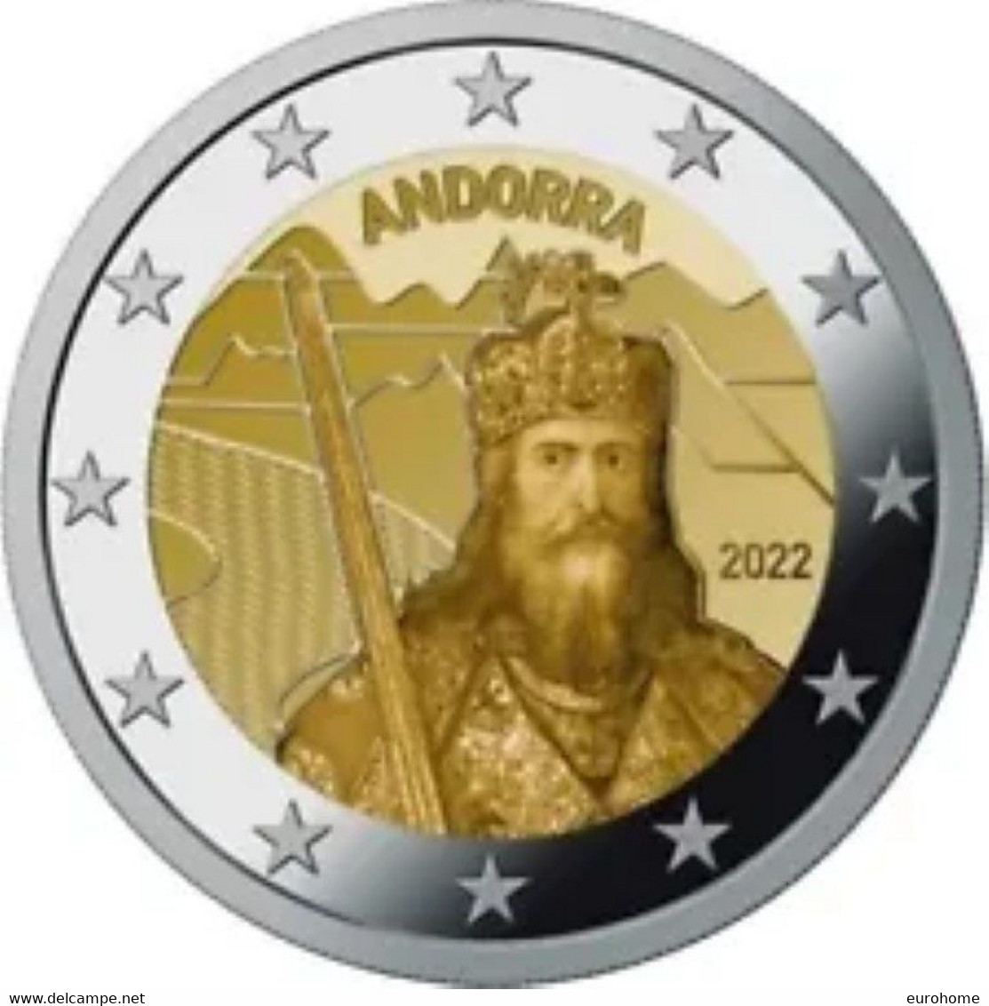 Andorra 2022 2 Euro Commemo "legende Van Karel De Grote" Los Uit De CC - Libre Du CC !! - Andorra