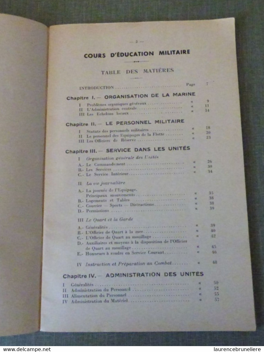 LIVRET ECOLE DES ELEVES ASPIRANTS DE RESERVE - COURS D'EDUCATION MILITAIRE 1954 - Sonstige & Ohne Zuordnung