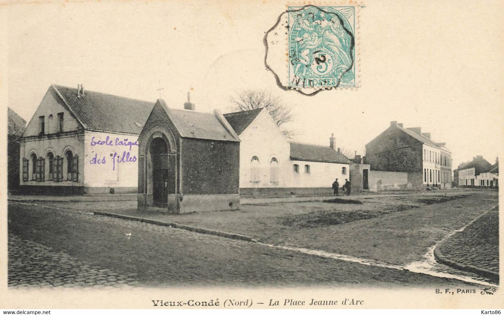 Vieux Condé ( Condé Sur Escaut ) * 1905 * La Place Jeanne D'arc - Conde Sur Escaut