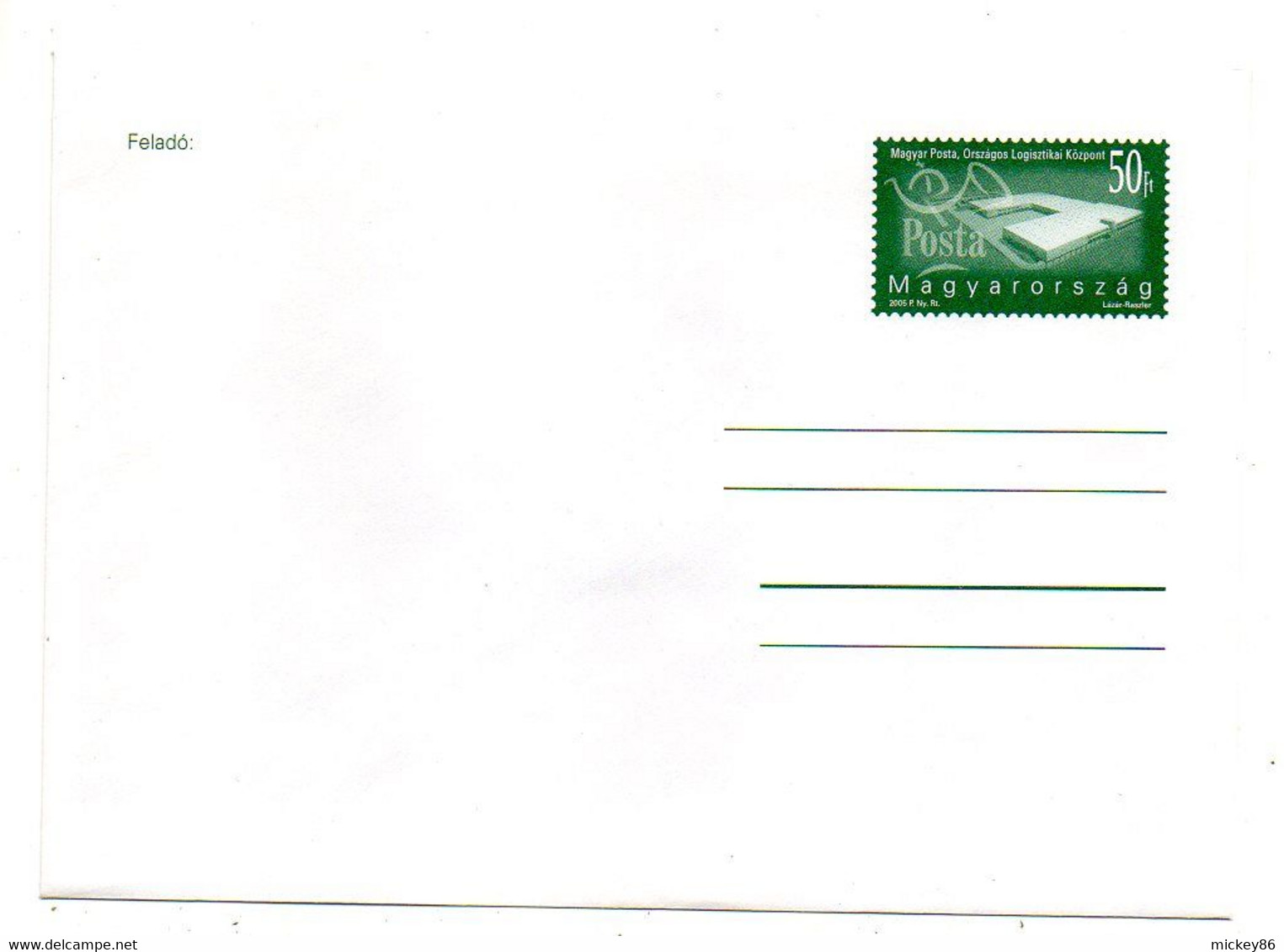 HONGRIE-- 2005--Entier Postal  Enveloppe NEUF .............à Saisir - Postal Stationery