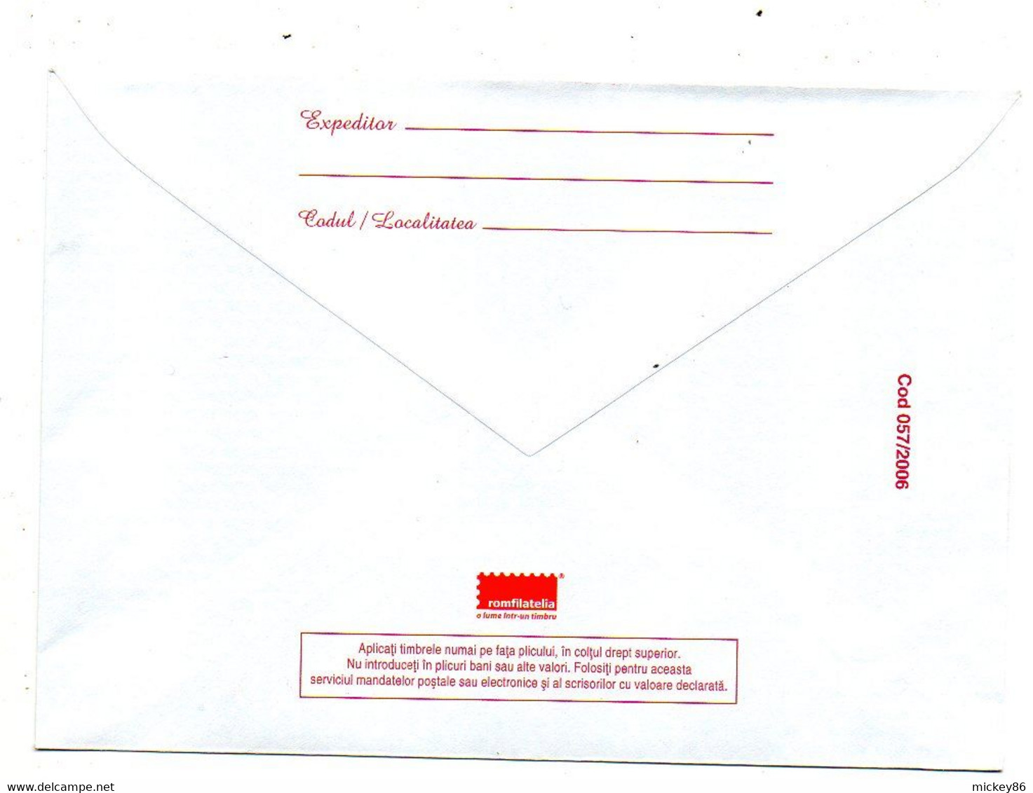 ROUMANIE----Entier Postal  Enveloppe NEUF ...--Ulcior De Nunta ..........à Saisir - Ganzsachen