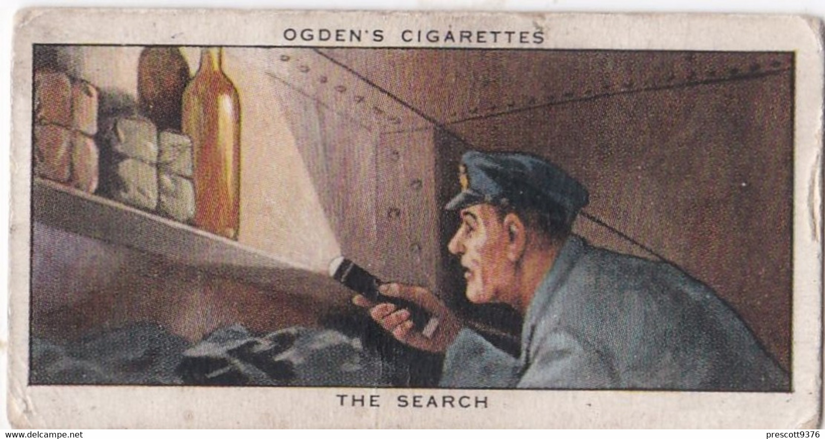 Smugglers & Smuggling 1932  - 37 The Search  - Ogdens Original Cigarette Card - - Ogden's