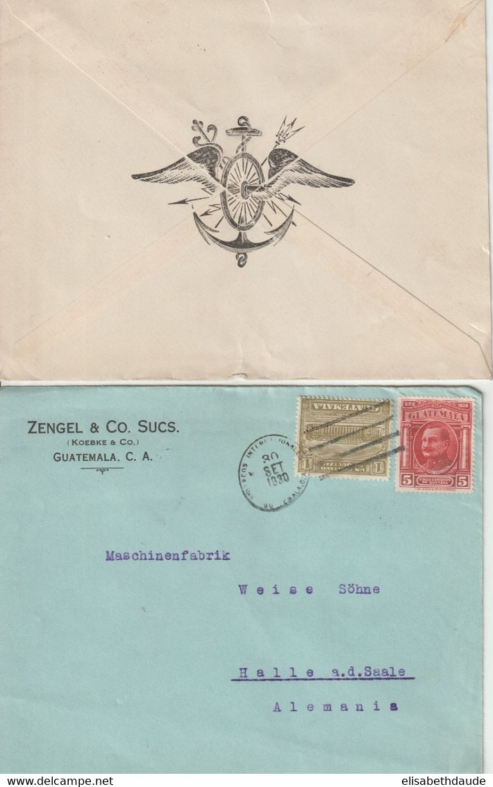 1930/1931 - GUATEMALA - 2 ENVELOPPES => HALLE (GERMANY) - Guatemala