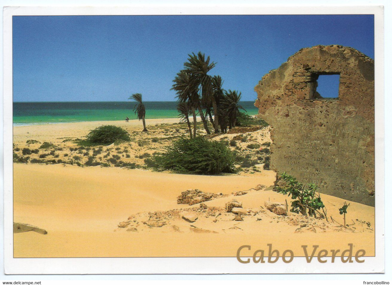 CABO VERDE/CAP VERT - BOAVISTA ISLAND / CHAVE BEACH / THEMATIC STAMP-ECOLOGICAL ENERGY PRODUCTION - Cap Vert