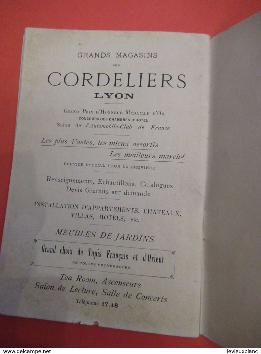 Guide indispensable à l'Etranger de passage à LYON/Principales curiosités de Lyon/ entre 1895/1905         PGC461