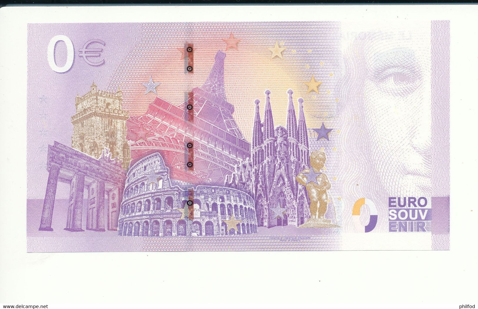 Billet Touristique 0 Euro - LE MÉMORIAL DE CAEN - UECS - 2020-5 - ANNIV  - N° 4315 - Billet épuisé - Autres & Non Classés
