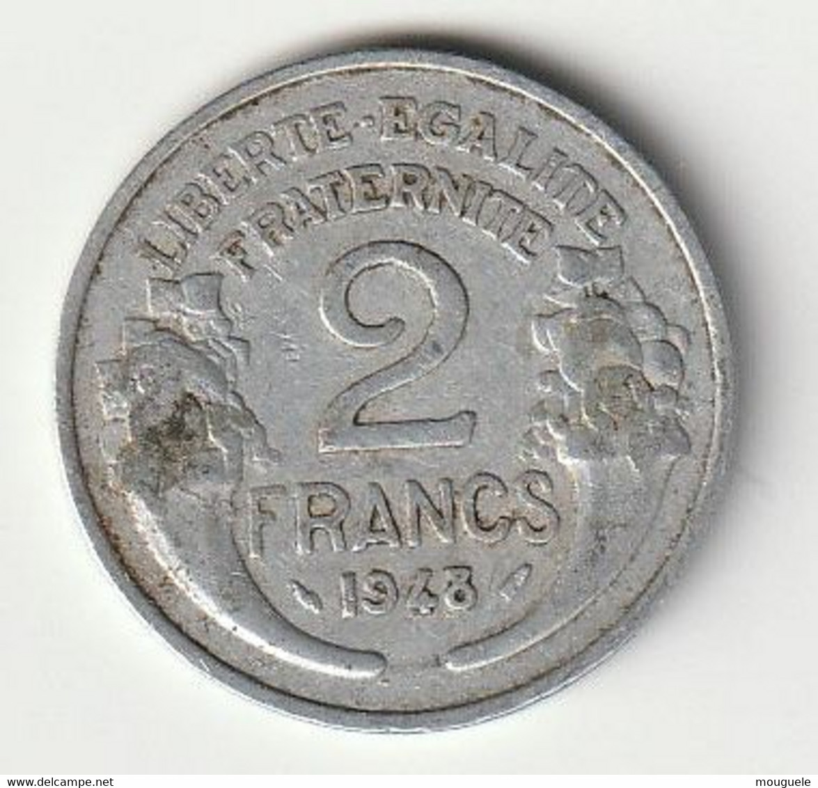 Lot De 2 Francs Morlon Alu.1947+ 1947B+ 1945B+ 1948+ 1948B+ 1949+ 1949B+ 1950+ 1950B+ 1958+1959 - 2 Francs