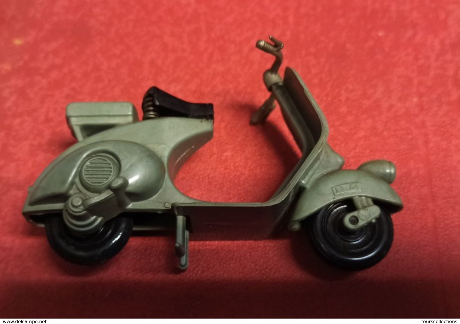 BS SCOOTER VESPA ACMA 1947 PLASTIQUE GRIS VERT Beuzen & Sordet Pas Minialuxe Norev Cle Dinky Cij - Comme Neuf Vintage ! - Motorfietsen