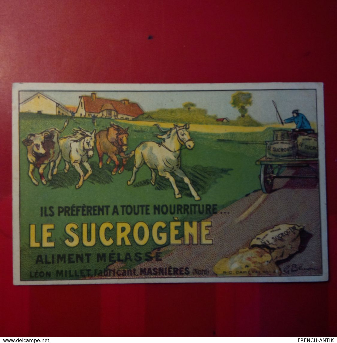 ILLUSTRATEUR PUB LE SUCROGENE ALIMENT MELASSE - Advertising